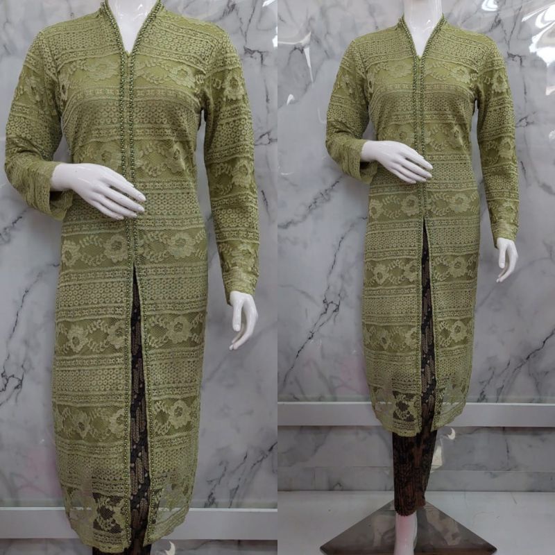 Kebaya Tunik brokat payet mutiara Tunik Brokat Kebaya Modern Kebaya tile  Kebaya Favorite by ba