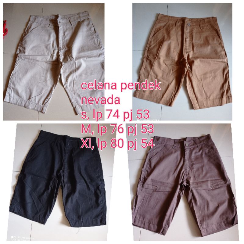 celana nevada pendek pria