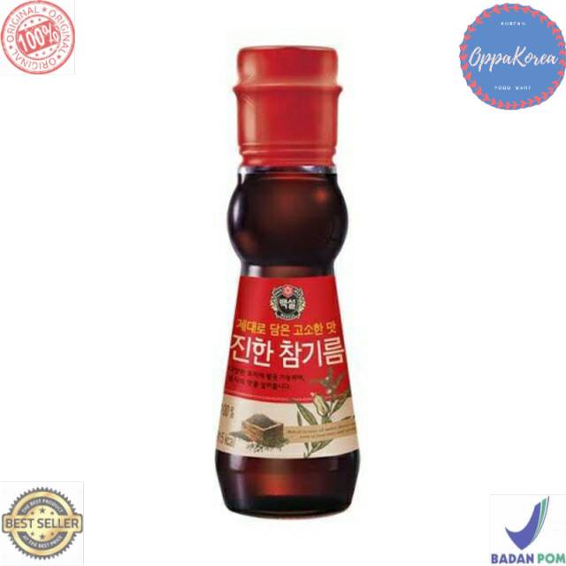 

CJ Beksul sesame oil, Minyak Wijen Made in Korea 110 gram
