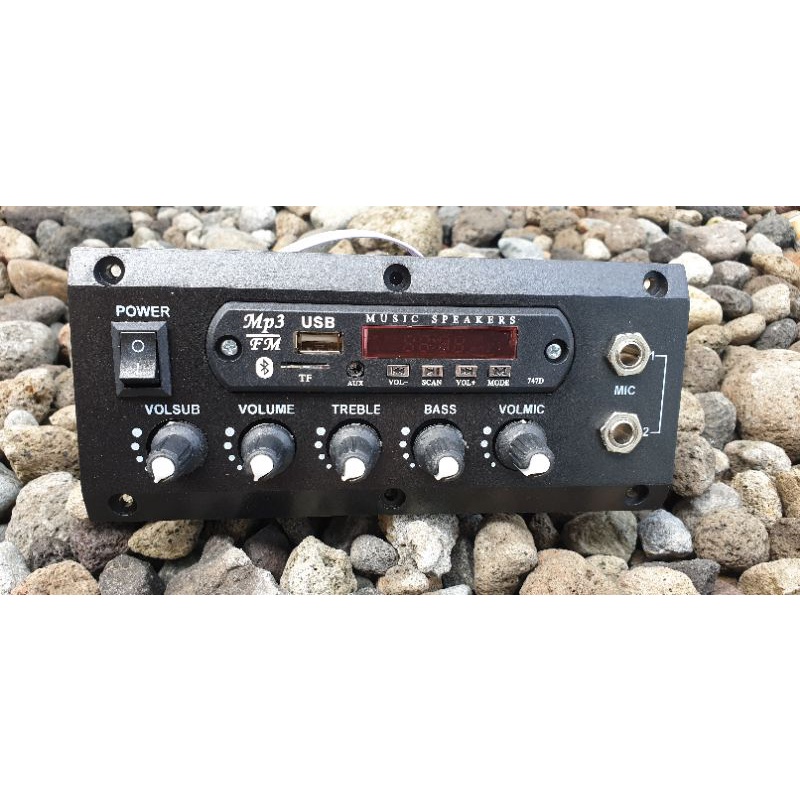 speker aktif dc+subwofer+mic+blutut siap rakit dc 12v