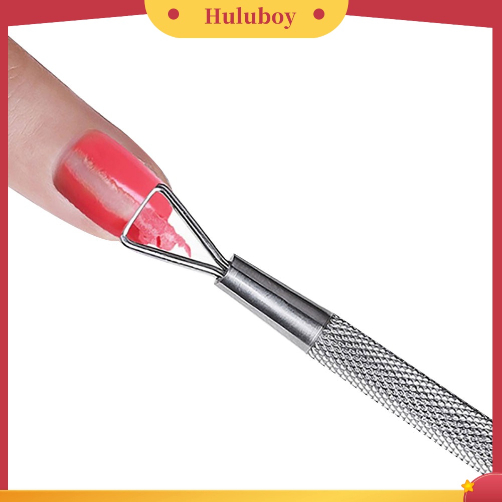 Huluboy Huluboy♡ Alat Pembersih Kutek UV Gel Bahan Stainless Steel Untuk Manicure