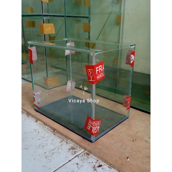Aquarium Kaca Ukuran 40x25x30