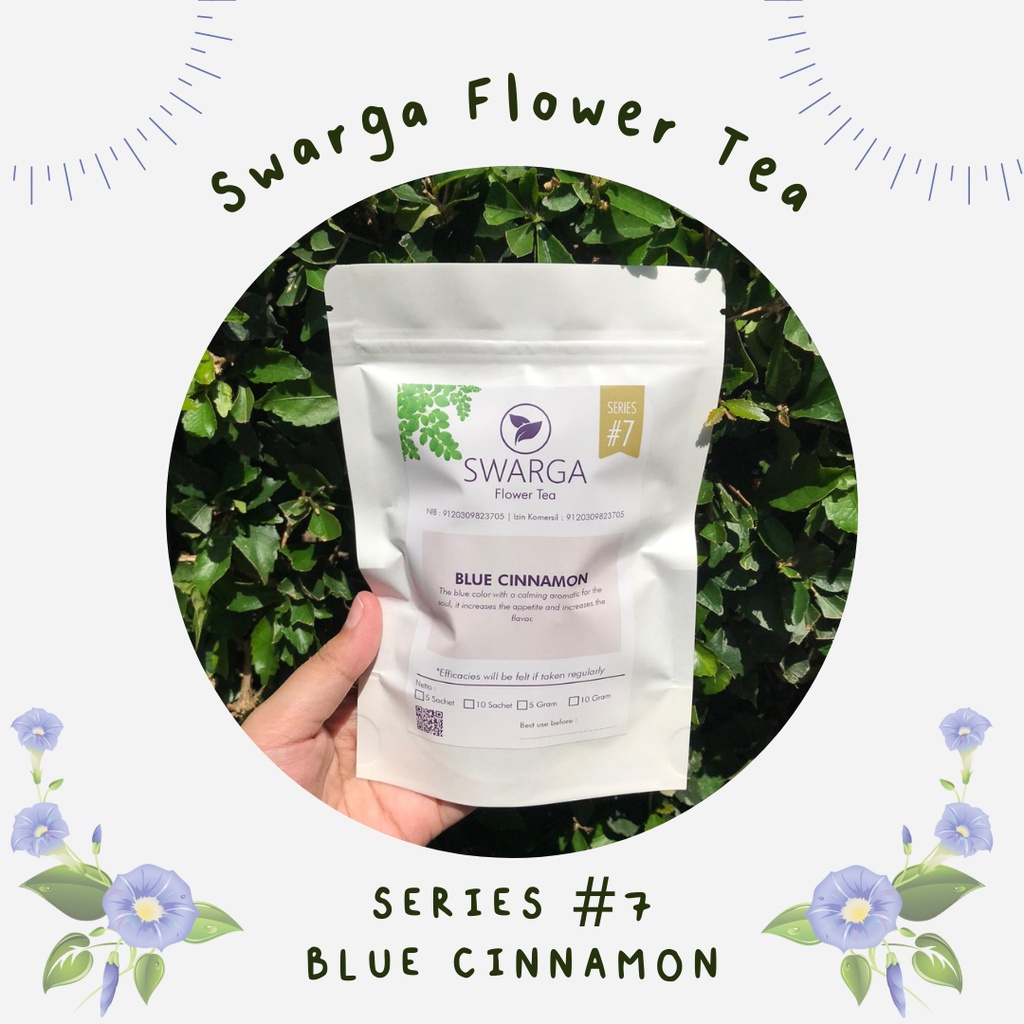 

ARTISAN TEA / TEH REMPAH / FLOWER TEA / TEH BUNGA Wedang Cinnamon (Bunga Telang dan Kayu Manis)