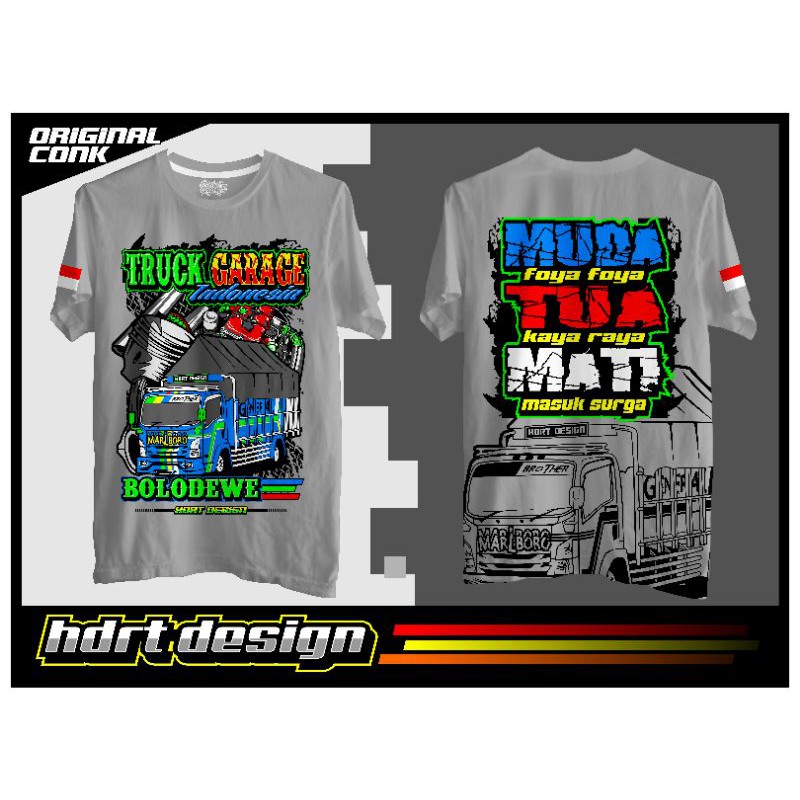 Jual Kaos TRUCK GARAGE INDONESIA Abu Shopee Indonesia