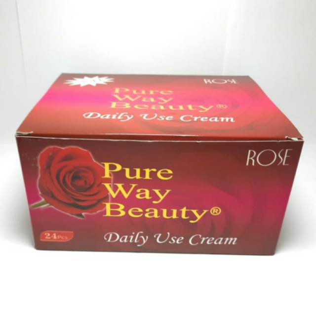 CREAM ROSE PURE WAY BEAUTY LIGHTENING BPOM LUSINAN