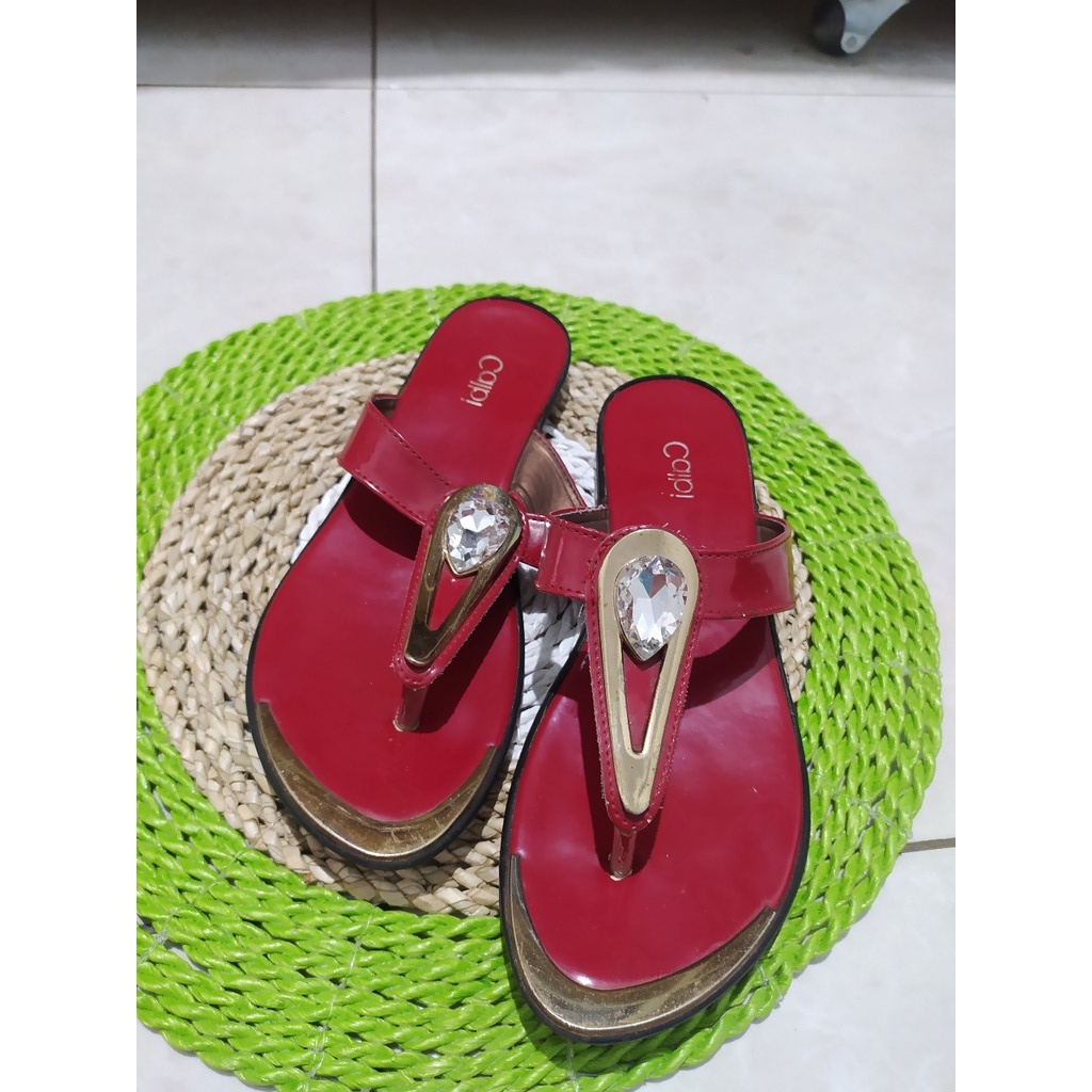 PRELOVED Sandal Calbi  / Sandal Trepes / Sandal Branded / Sandal flat / Pernah Pakai / Bekas / Secon