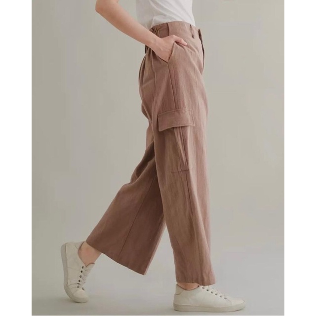 Query Pant Celana Culotte Linen / Kulot Wanita