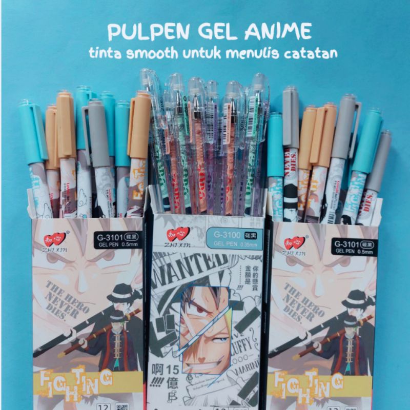 

PULPEN PENA ANIME KODE 05/ ALAT TULIS / PEN GEL LUCU