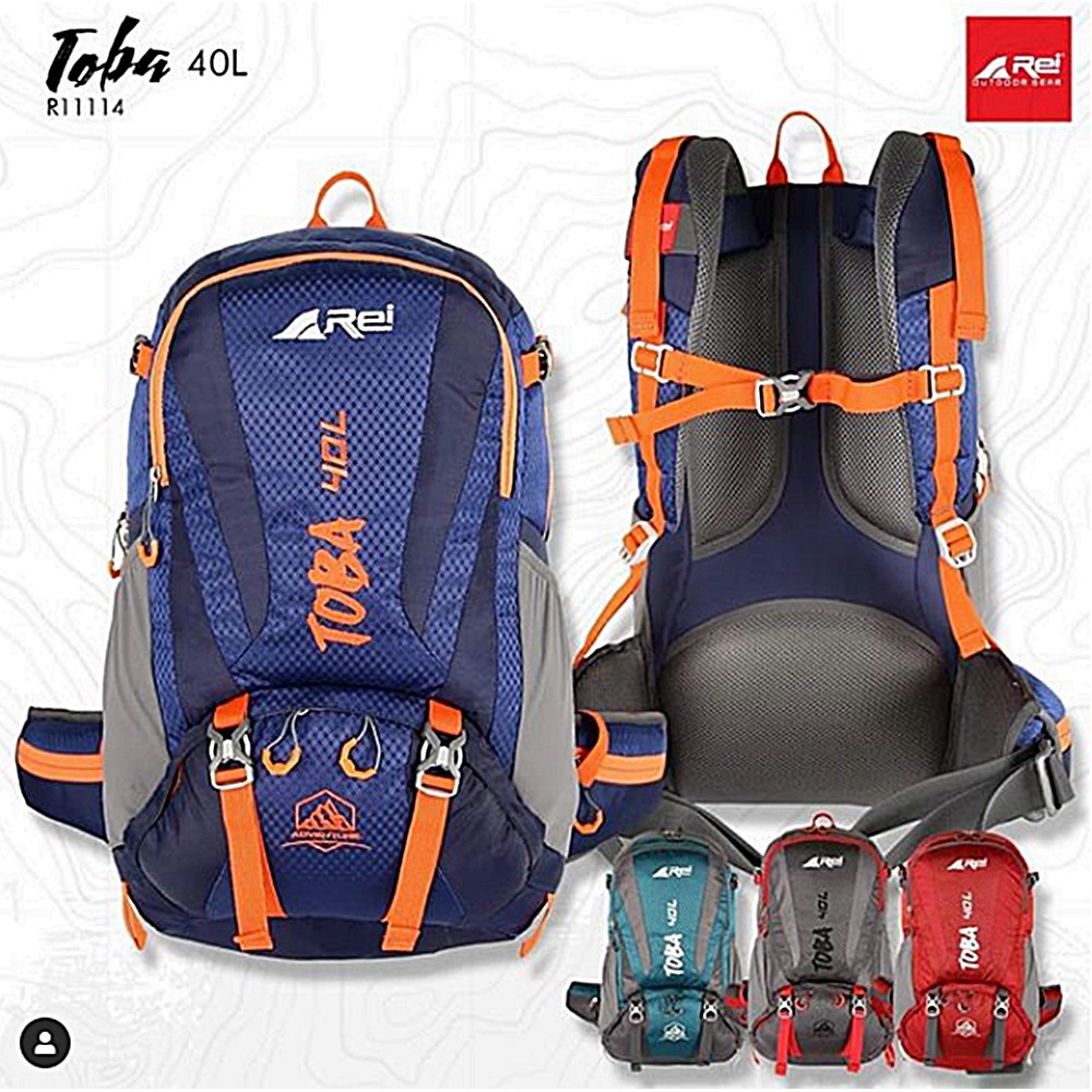 Tas Ransel Daypack REI AREI TOBA 40L Semi Carrier INCLUDE RAINCOVER