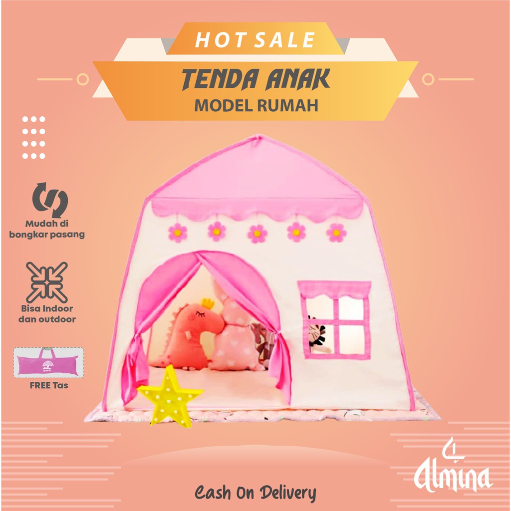 Tenda Mainan Anak Model Rumah Tenda Anak Anak Murah Tenda Camping Anak Perempuan Jumbo Kemping