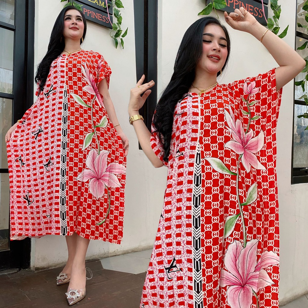 Daster lowo jumbo busui Lv bunga Daster Batik Murah Baju Tidur Batik Murah Adem Nyaman Daster Batik Pekalongan