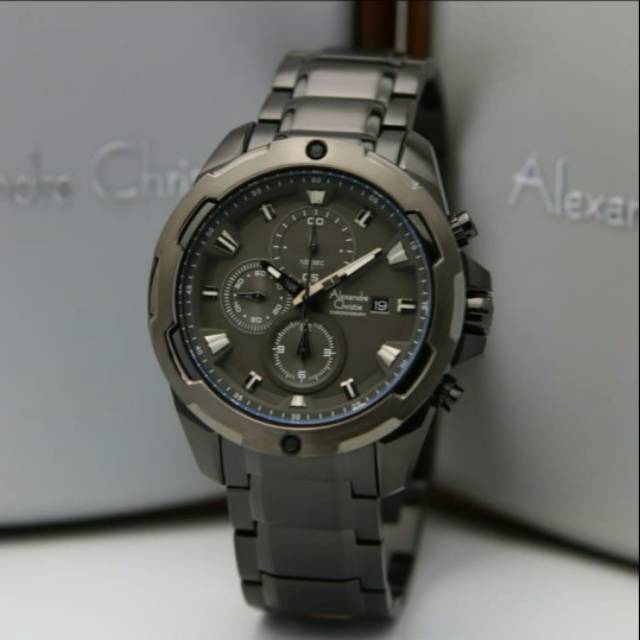 Jam Pria Gagah 6305 | AC6305 Black | AC 6305 Hitam Original