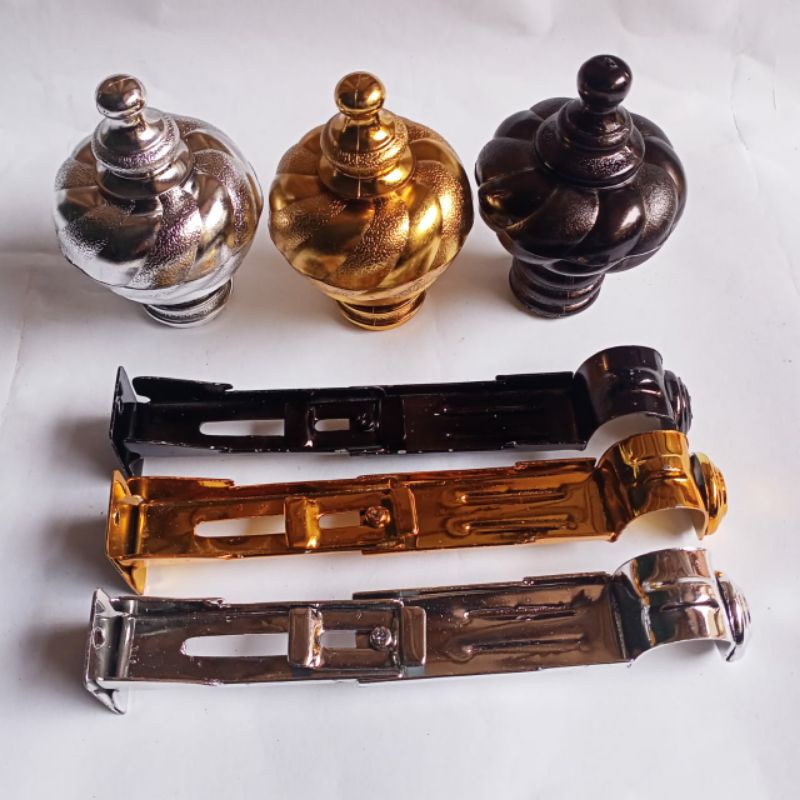 kaki batang gorden penyangga batang gorden bricket batang gorden