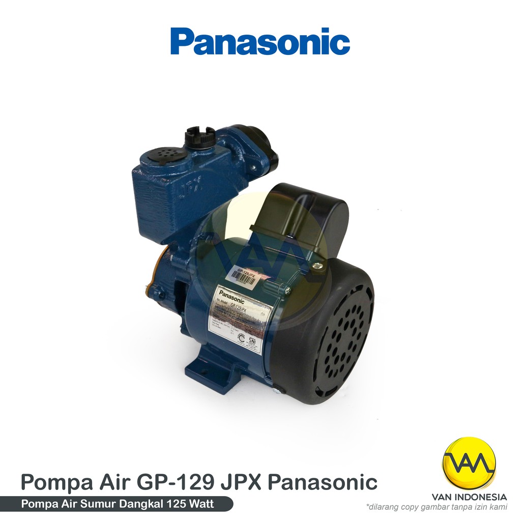 Panasonic Pompa Air Sumur Dangkal Pompa Air Rumah Panasonic GP 129 JPX Manual