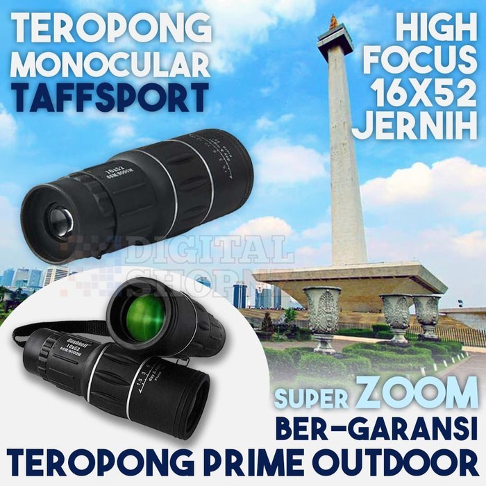 BAROKAH Teropong MONOKULAR SUPER ZOOM Focus Jarak Jauh ORIGINAL GRATIS Pouch