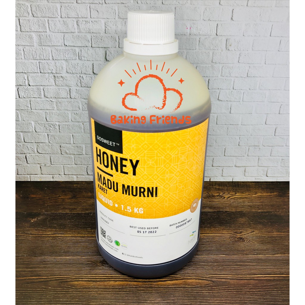 HALDIN MADU MURNI SO SWEET 1,5KG/HONEY SO SWEET HALDINFOODS 1.5KG/MADU KARET