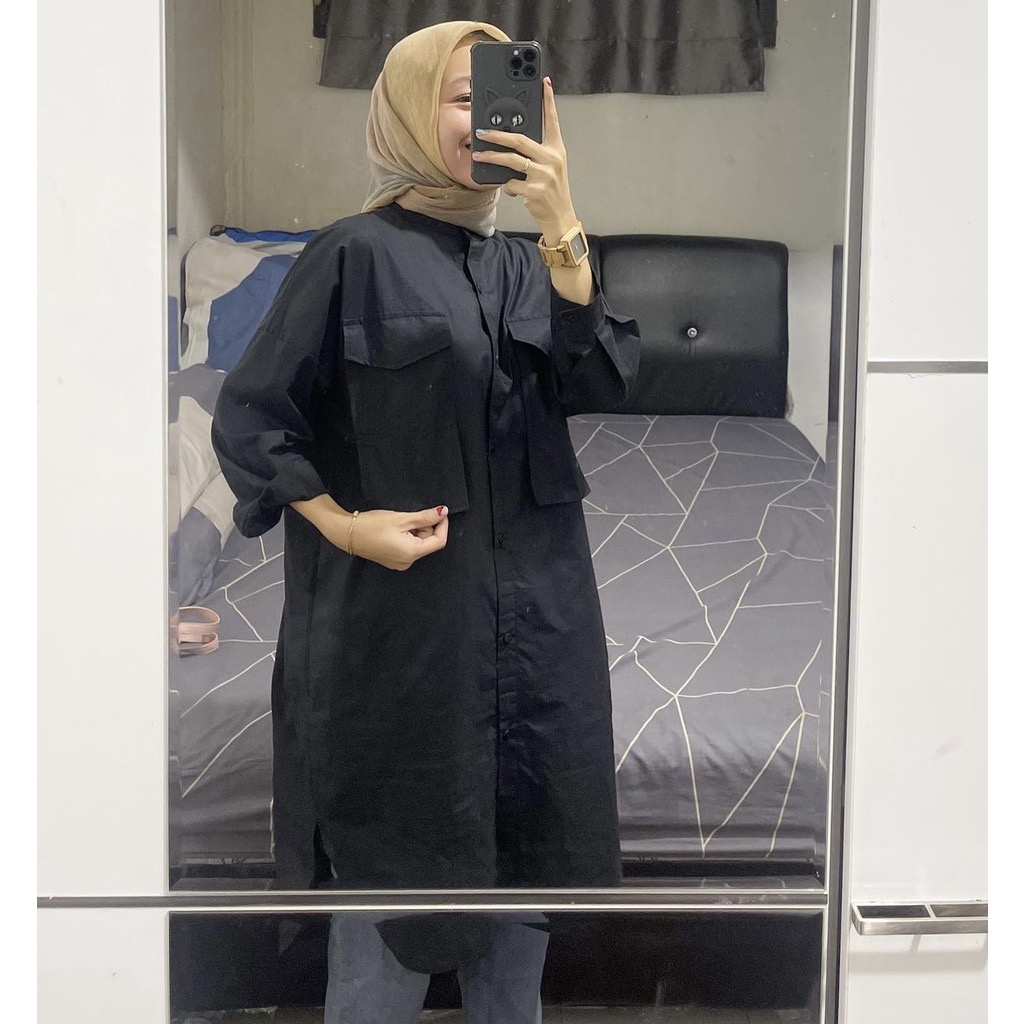 BEFAST - ZFS OOTD Tunik Wanita / PITAYA OVERSIZE TUNIC / Tunik Wanita keluaran Terbaru / Pakaian Wanita Muslimah / Tunik Polos Formal / Fashion Wanita Casual Kekinian / Tunik Trendy / Terlaris / Outfit Wanita Hijab