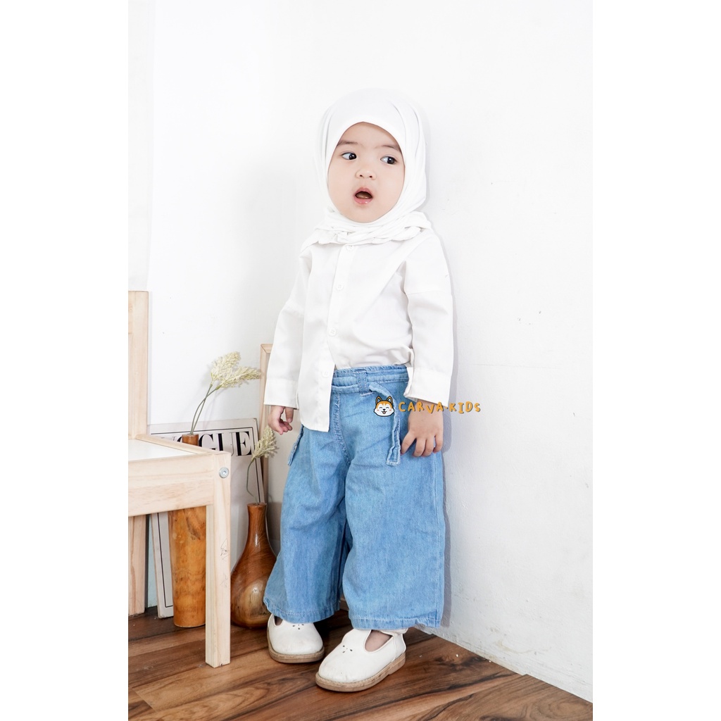 celana anak cewek celana panjang anak celana anak perempuan kulot jeans original denim celana bayi 1-6 tahun