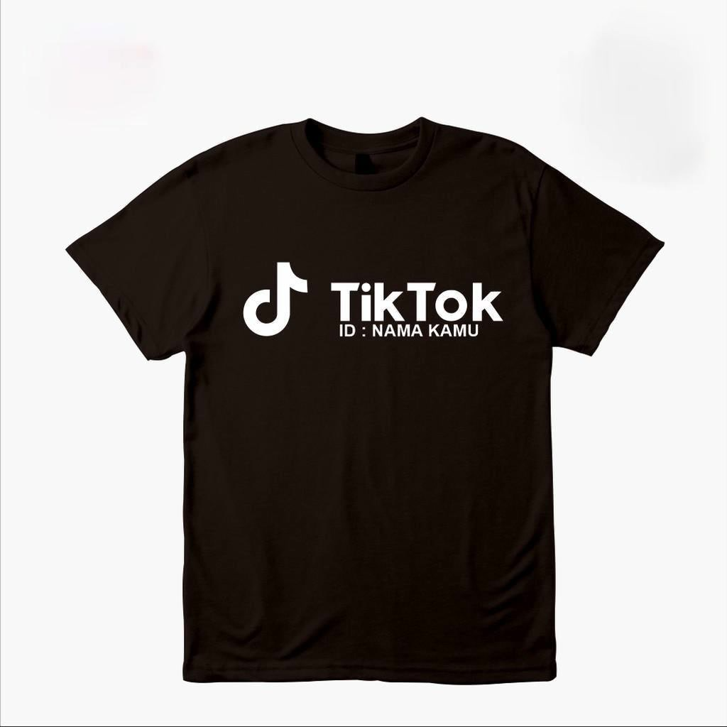 Kaos tshirt Baju Tiktok Tik Tok Logo Kaos Sosial Media / BISA COD