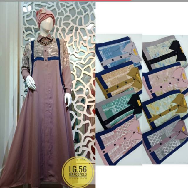 Baju Gamis Luhana LG 56 /Sale /Diskon