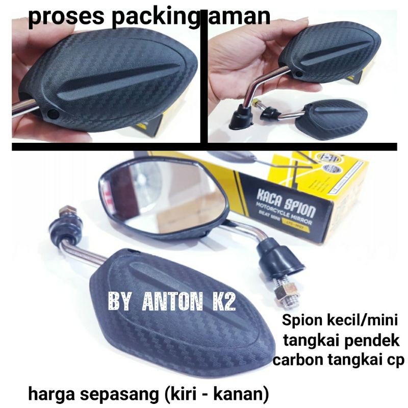 KACA SPION CARBON/KARBON VARIASI MOTOR MIO Z-XEON GT/XEON RC/LEXI-NMAX-AEROX 155/FREEGO/BYSON/VIXION