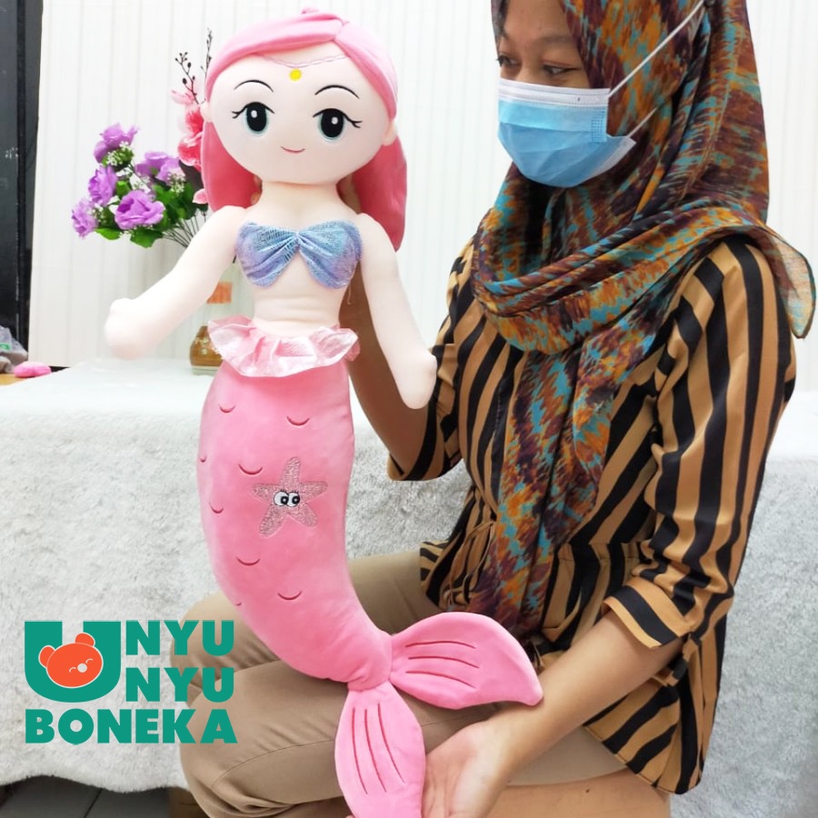 Boneka Mermaid Size 70cm/24&quot;/BonekaLucu/PutriDuyung/Laut