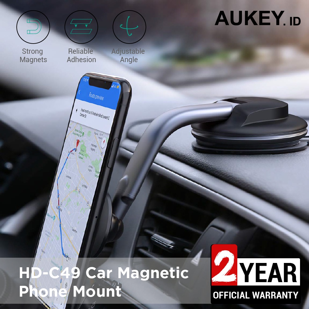 Aukey Holder HD-C49 Car Magnetic Phone Mount - 500460