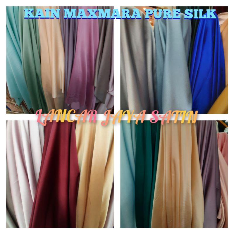 Bahan Maxmara / Bahan Satin Maxmara / Bahan Maxmara Premium / Bahan Maxmara Polos / Bahan Silk Maxmara