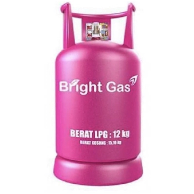 Tabung Elpiji LPG 12Kg Bright Gas + Isi Gas Elpiji Segel Pertamina Asli