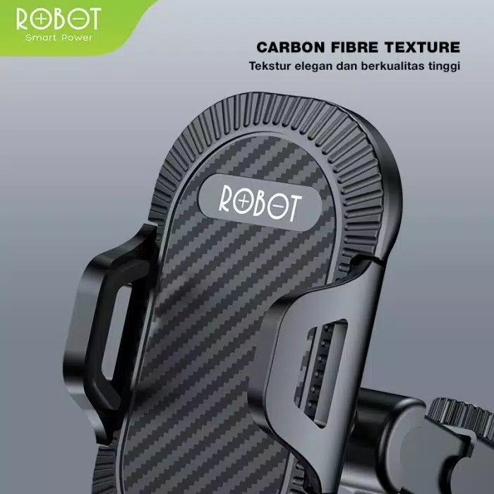 NA - Holder Mobil Dashboard dan Kaca Robot Carbon Fiber Texture ch12