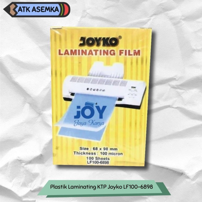 

Plastik Laminating KTP Joyko LF100-6898 Atk