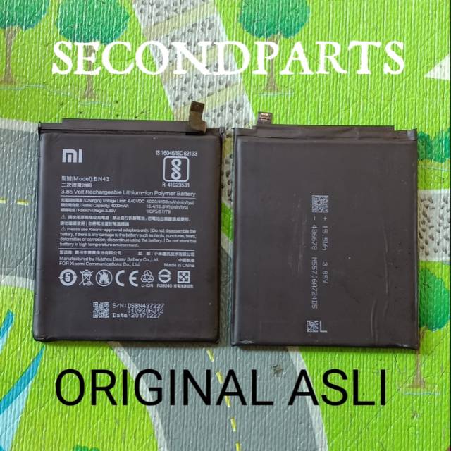 BATERAI BATRE BATTERY XIAOMI REDMI NOTE 4 / NOTE 4X BN43 ORIGINAL ASLI COPOTAN