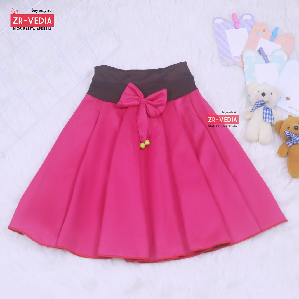 Rok Pita Bianca uk 6-7 Tahun / Motif Anak Perempuan Cewek Skirt Pendek Polos Import Best Quality