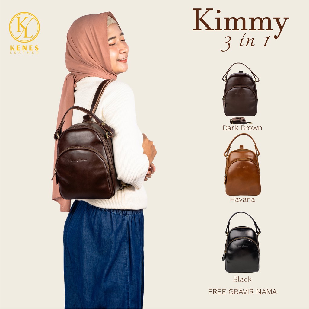 Backpack Multifungsi - KIMMY - Kenes Leather