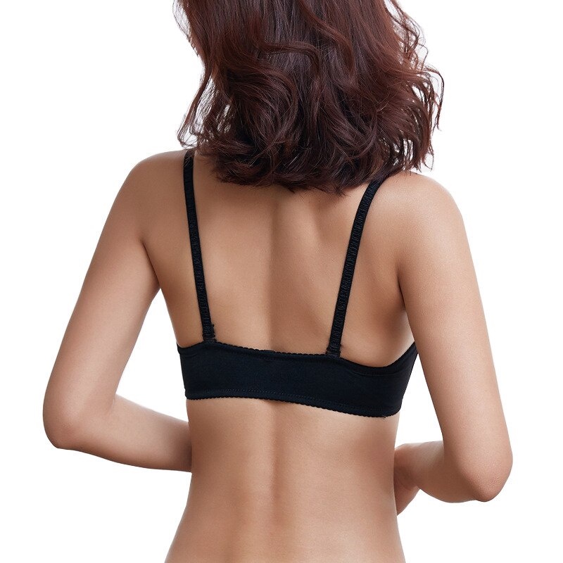 ELFYDO BRA528 Bra Tanpa Kawat Pakaian Dalam Wanita Renda Kait Depan Bra Olahraga Sportbra Gym