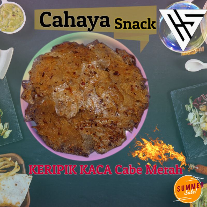 

Keripik kaca pedas cabai merah 250 gram