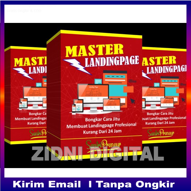 ECOURSE TUTORIAL MASTER LANDINGPAGE VIDEO HD KURSUS MEMBUAT WEBSITE PENJUALAN DIGITAL MARKETING ONLI