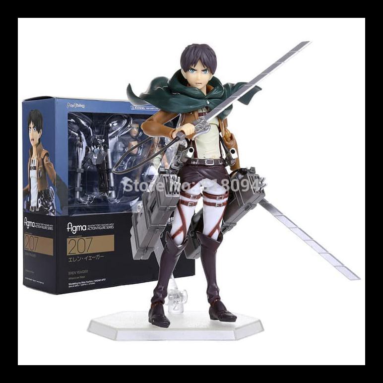 READY STOK FIGMA EREN ATTACK ON TITAN ACTION FIGURE MAINAN ANAK MURAH MERIAH AL7