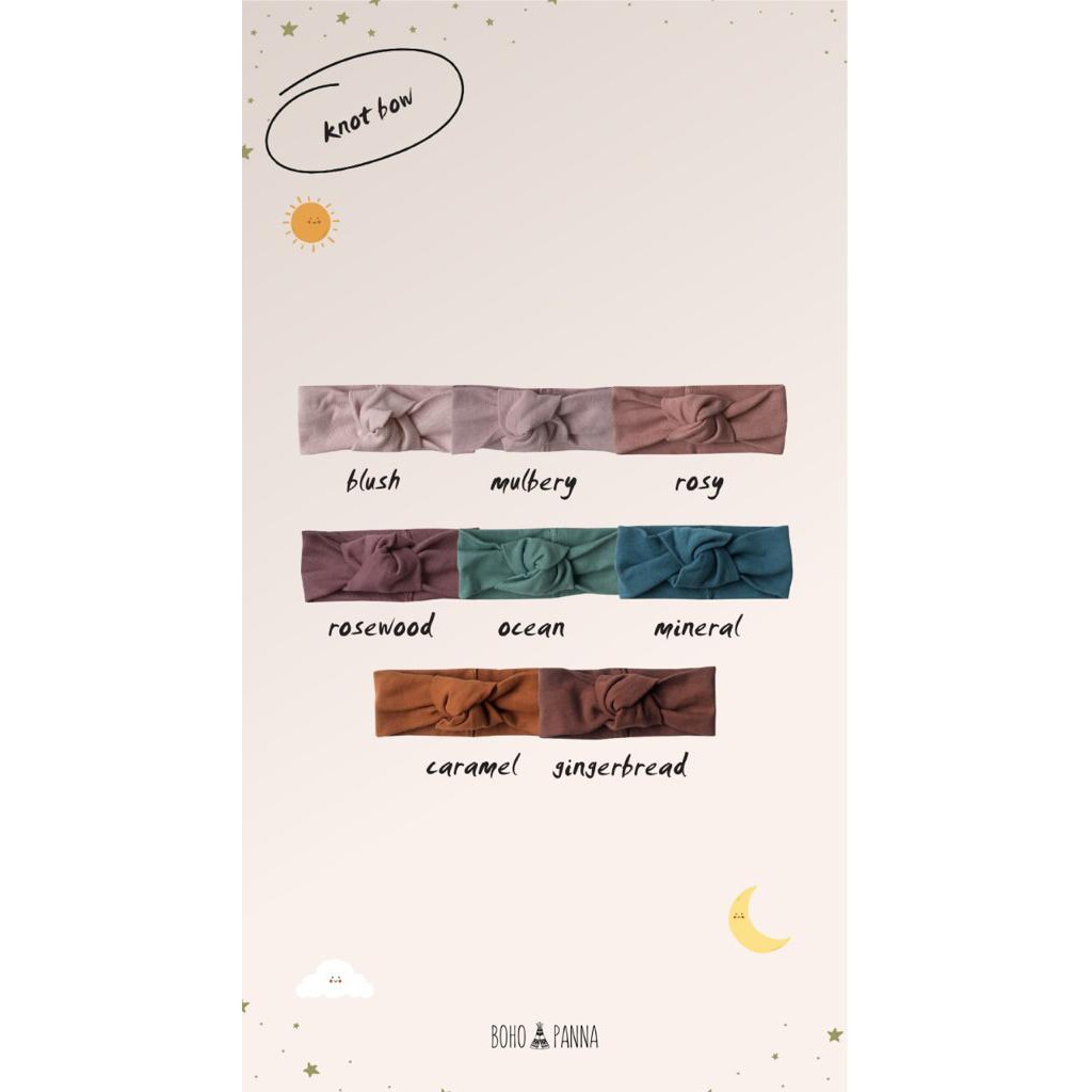 BOHOPANNA - Boho baby knot bow