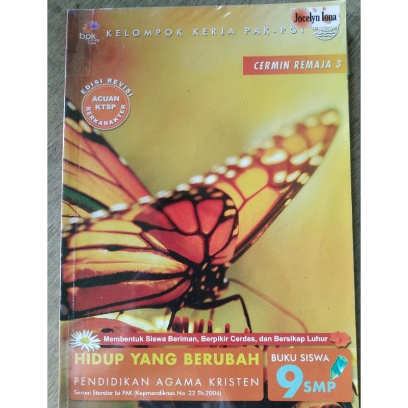 Buku Pendidikan Agama Kristen Untuk SMP Kelas 9