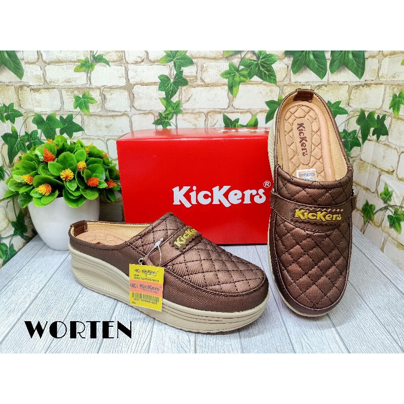 Sepatu sandal wedges kickers terbaru/Sandal wedges wanita terbaru