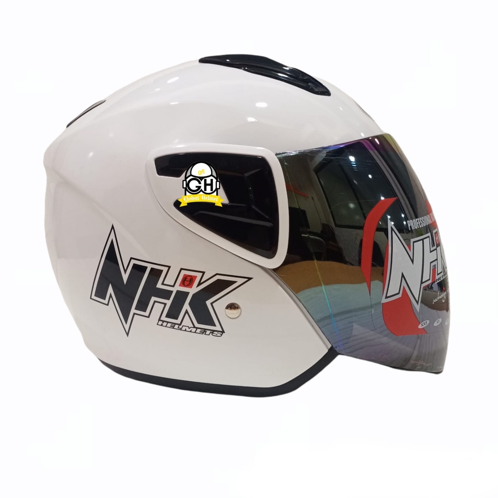 NHK R7 SR SOLID WHITE HALF FACE TERBARU KYOTO GALAXY