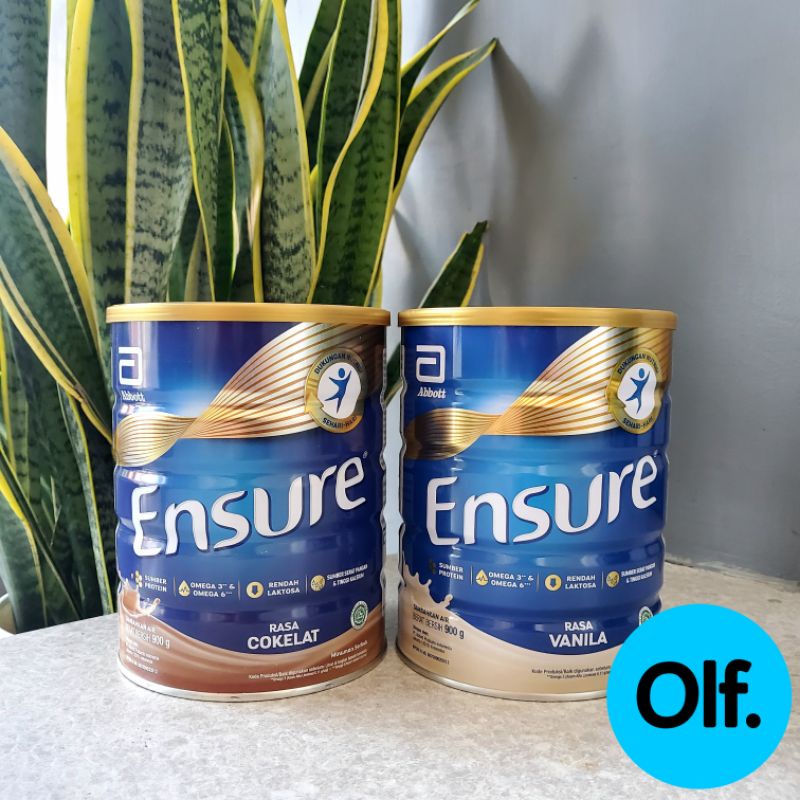 EXP 2024 Ensure Coklat Vanila 900gram Susu Nutrisi Dewasa Rendah Laktosa