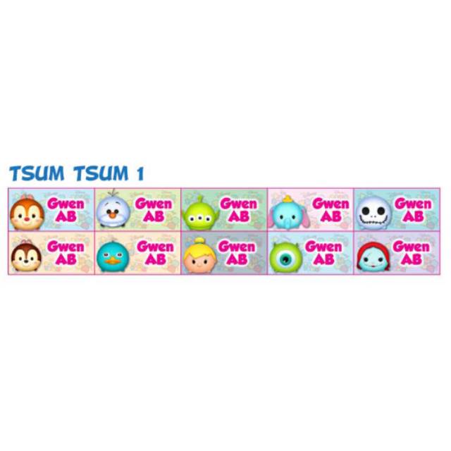 

Label Nama TsumTsum Waterproof