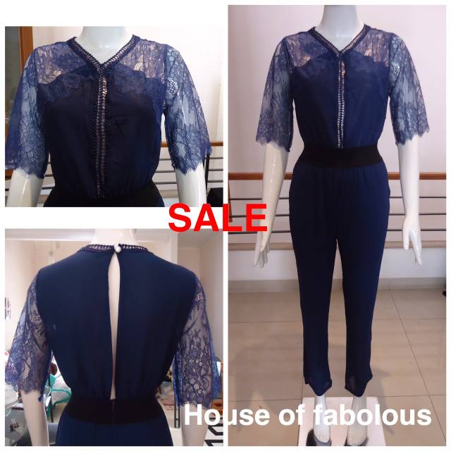 Jumpsuit Panjang / Jumpsuit Wanita / Jumpsuit Brukat / Jumpsuit Modern / Jumpsuit Murah / Lace Jumps