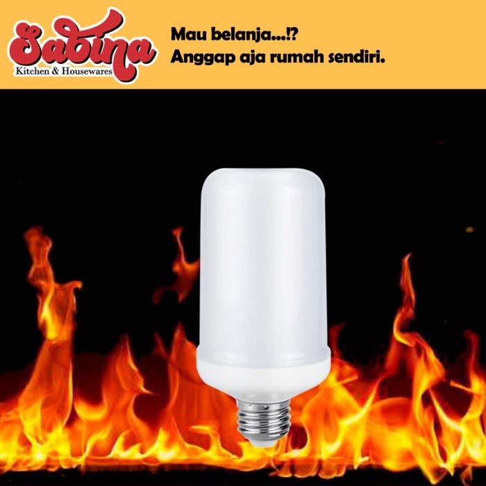 Bohlam LED Dekorasi Ruangan Taman Efek Api Flame Effect Flickering 7W