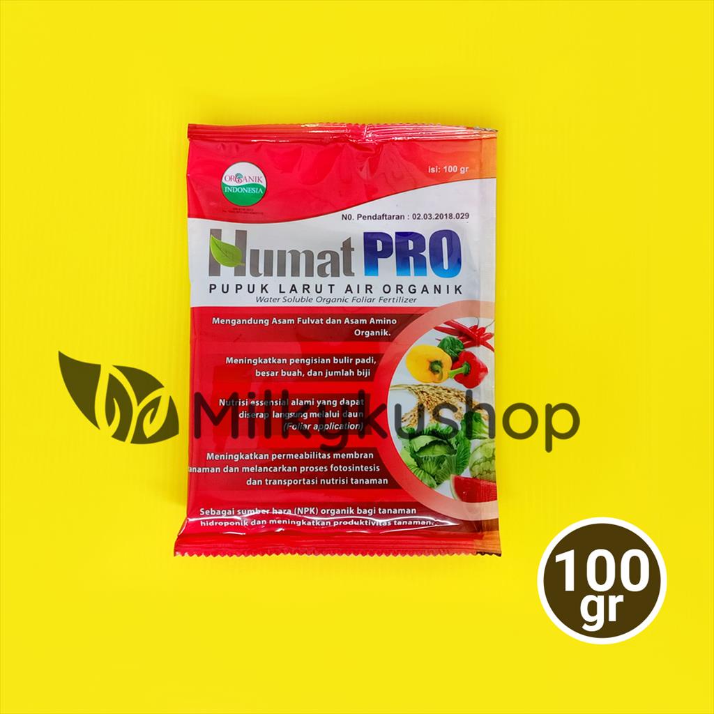 PUPUK ORGANIK HUMATPRO HUMAT PRO 100 GRAM KEMASAN PABRIK