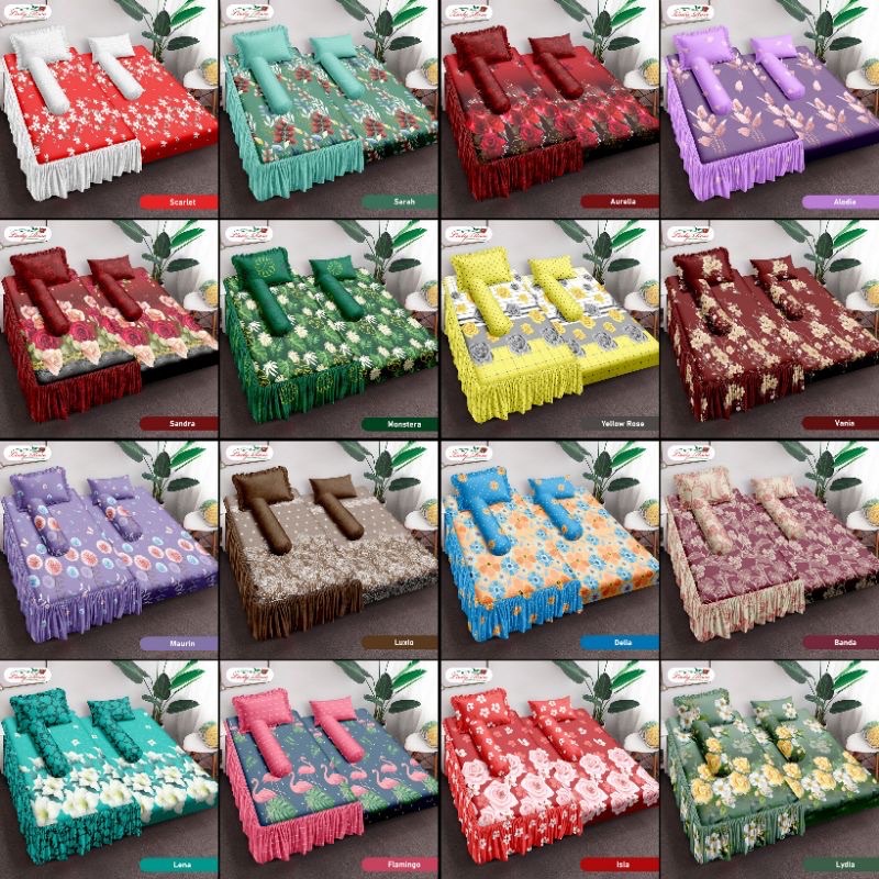 Sprei Lady Rose 2 in 1 ( kasur dorong) 120x200