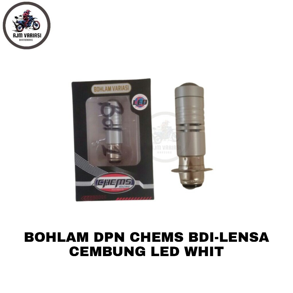 Lampu Bohlam Depan Chems BDI-Lensa Cembung Led White