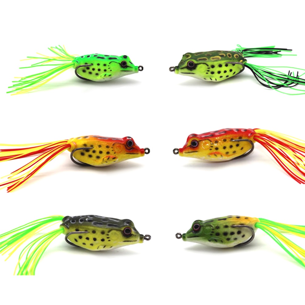 [Jianxin] 6cm 12g Frog Shape Fishing Artificial Lifelike Soft Fish Lure Bait Tackle Tool